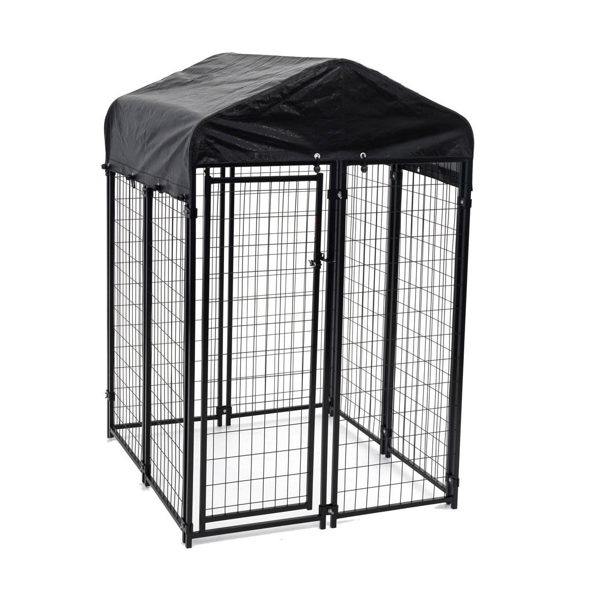 Lucky Dog Uptown 4 x 4 x 6 Foot Heavy Duty Outdoor Covered Dog Kennel (2 Pack) - Angler's Pro Tackle & Outdoors