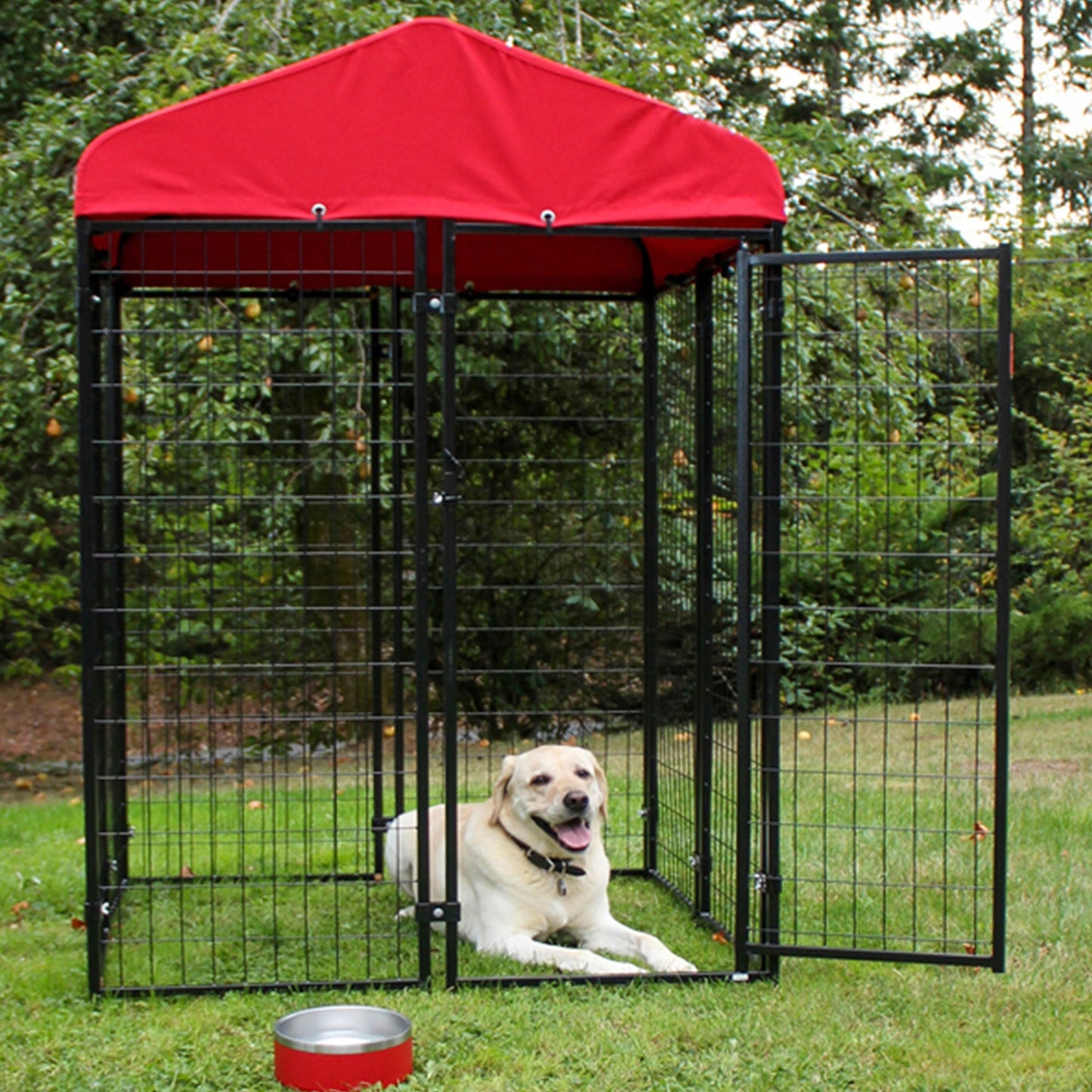 Lucky Dog Uptown Large Outdoor Covered Kennel Heavy Duty Dog Fence Pen (10 Pack) - Angler's Pro Tackle & Outdoors