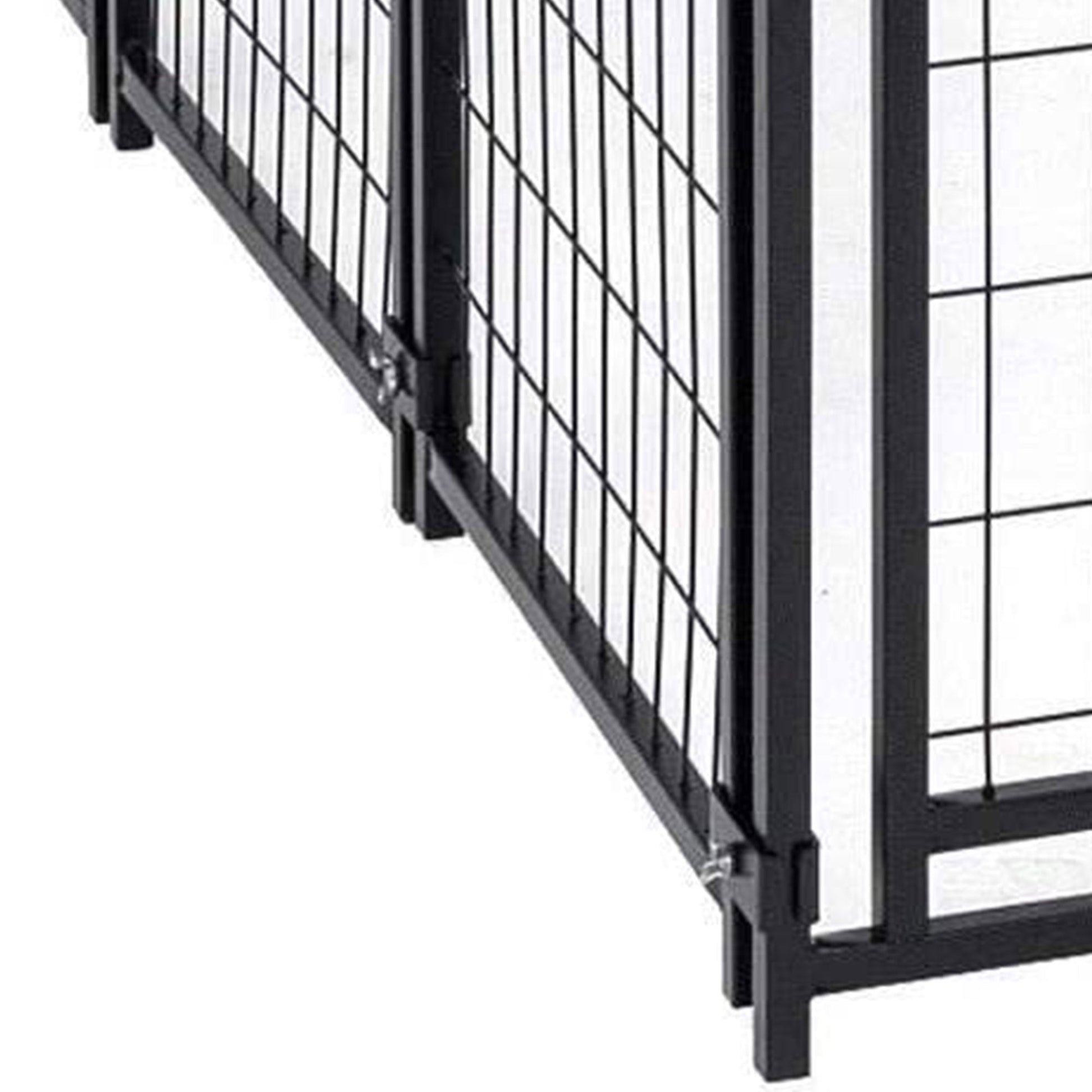 Lucky Dog Uptown Large Outdoor Covered Kennel Heavy Duty Dog Fence Pen (2 Pack) - Angler's Pro Tackle & Outdoors