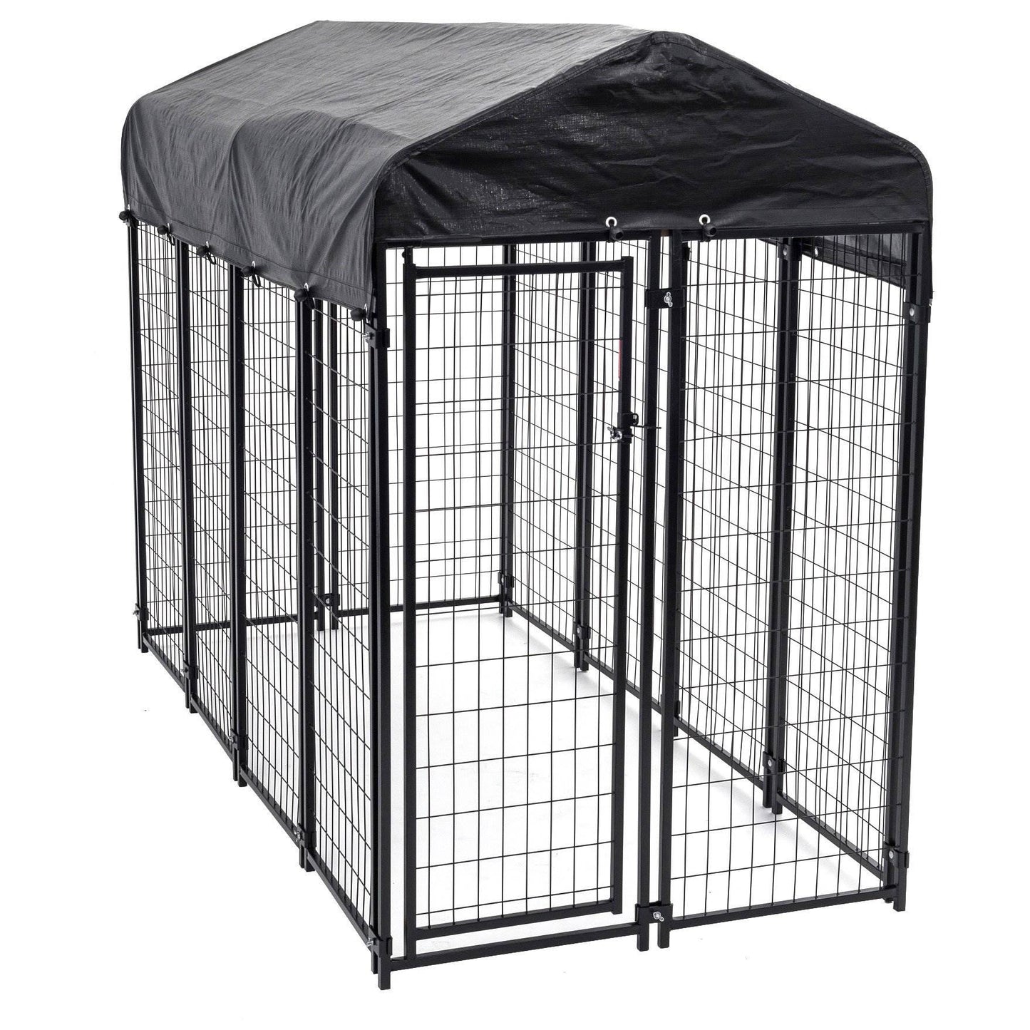 Lucky Dog Uptown Large Outdoor Covered Kennel Heavy Duty Dog Fence Pen (4 Pack) - Angler's Pro Tackle & Outdoors