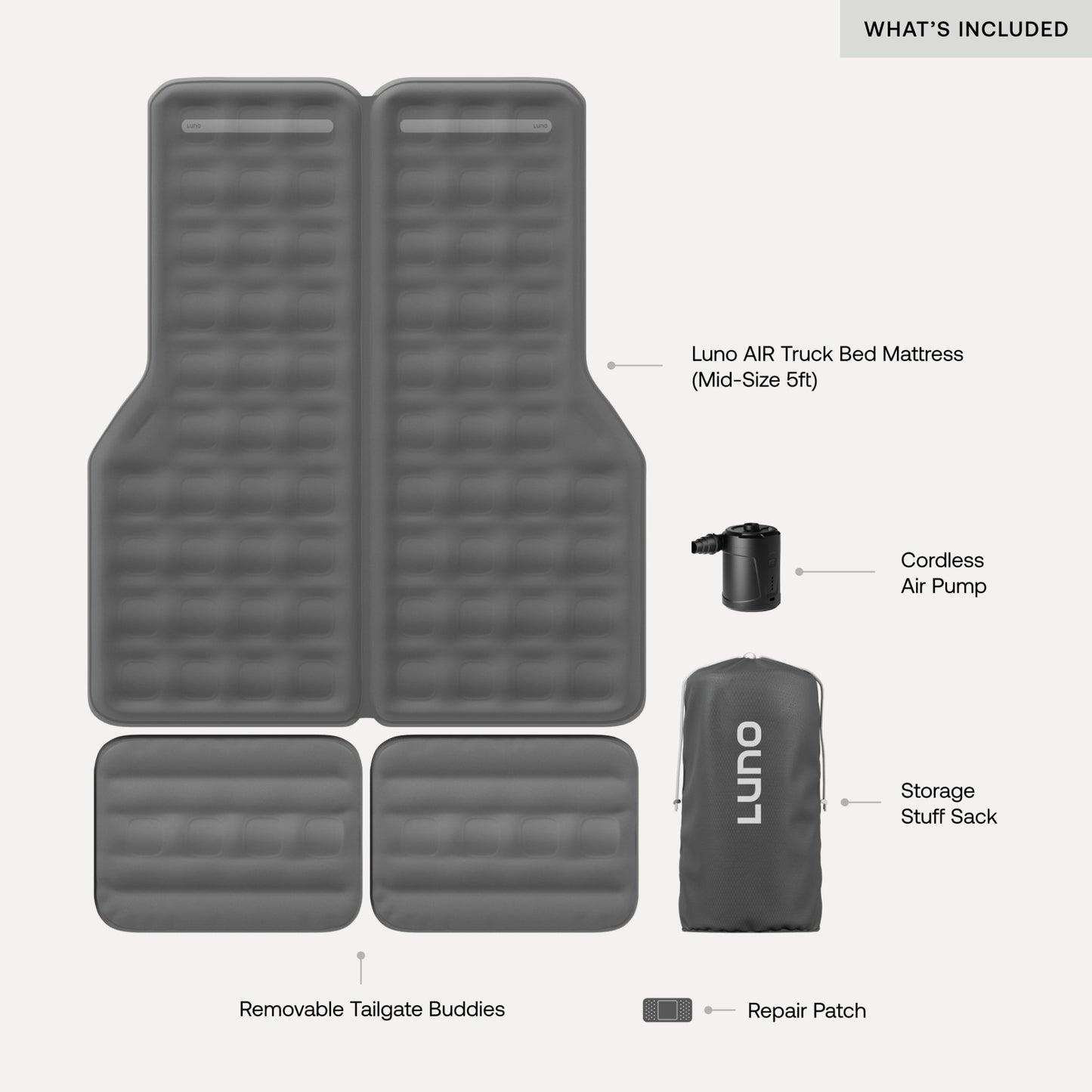 Luno AIR Truck Bed Mattress - Angler's Pro Tackle & Outdoors