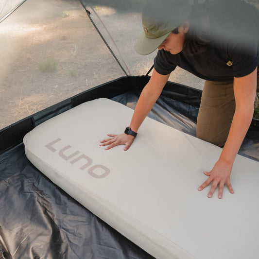 Luno Fitted Mattress Sheet - AIR+FOAM Pro Camping Mattress - Angler's Pro Tackle & Outdoors