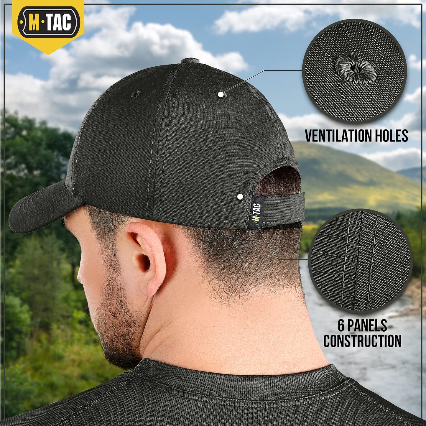 M - Tac Baseball Cap Flex Rip - Stop - Angler's Pro Tackle & Outdoors