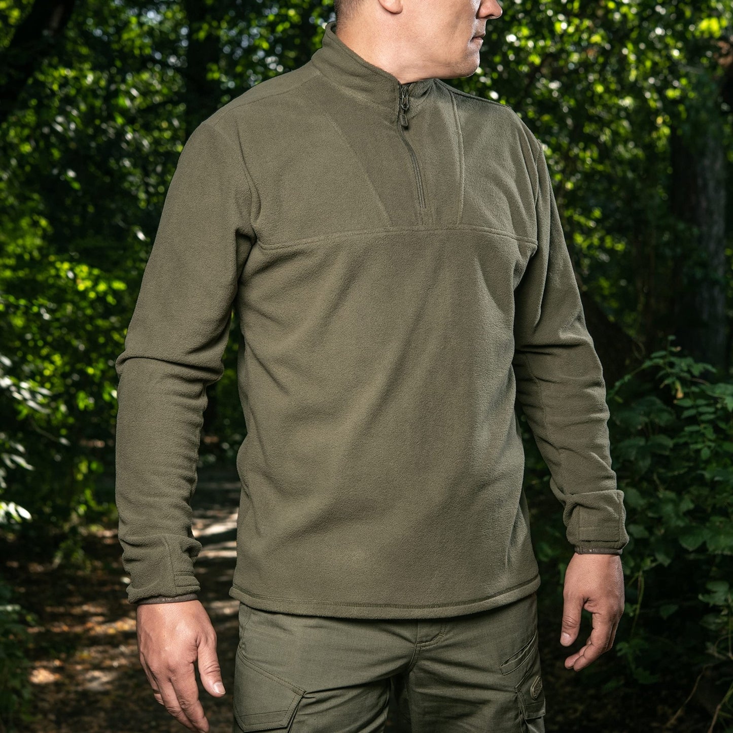 M - Tac Delta Fleece Jacket - Tactical Underwear Top Sweater 1/4 Zip - Angler's Pro Tackle & Outdoors