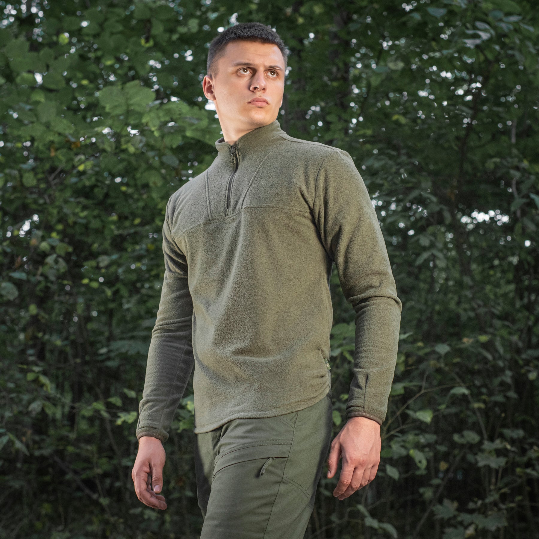 M - Tac Delta Fleece Jacket - Tactical Underwear Top Sweater 1/4 Zip - Angler's Pro Tackle & Outdoors