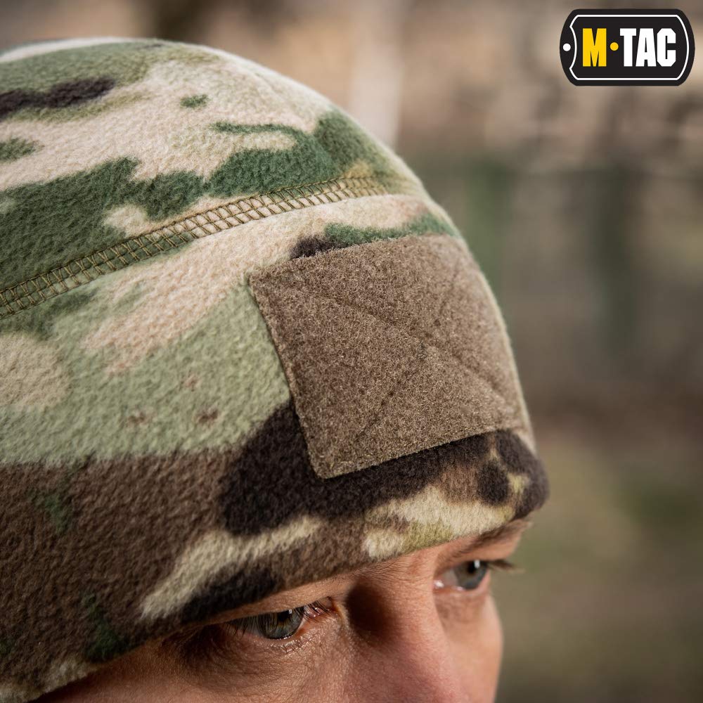 M - Tac Fleece Tactical Watch Cap Beanie With Patch Panel (270 g/m2) - Angler's Pro Tackle & Outdoors