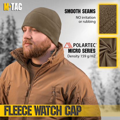 M - Tac Fleece Watch Cap Light Polartec Gen II (159 g/m2) - Angler's Pro Tackle & Outdoors