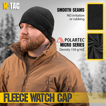 M - Tac Fleece Watch Cap Light Polartec Gen II (159 g/m2) - Angler's Pro Tackle & Outdoors