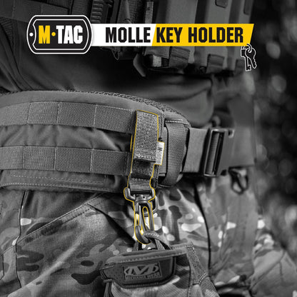 M - Tac Key Holder for Belt with Carabiner Key Clip - Angler's Pro Tackle & Outdoors