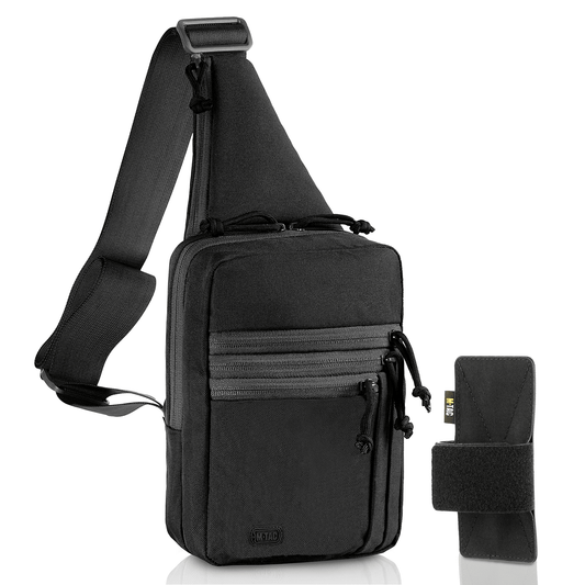 M - Tac LEFT - HANDED Tactical Sling Bag for Men with Holster - Angler's Pro Tackle & Outdoors