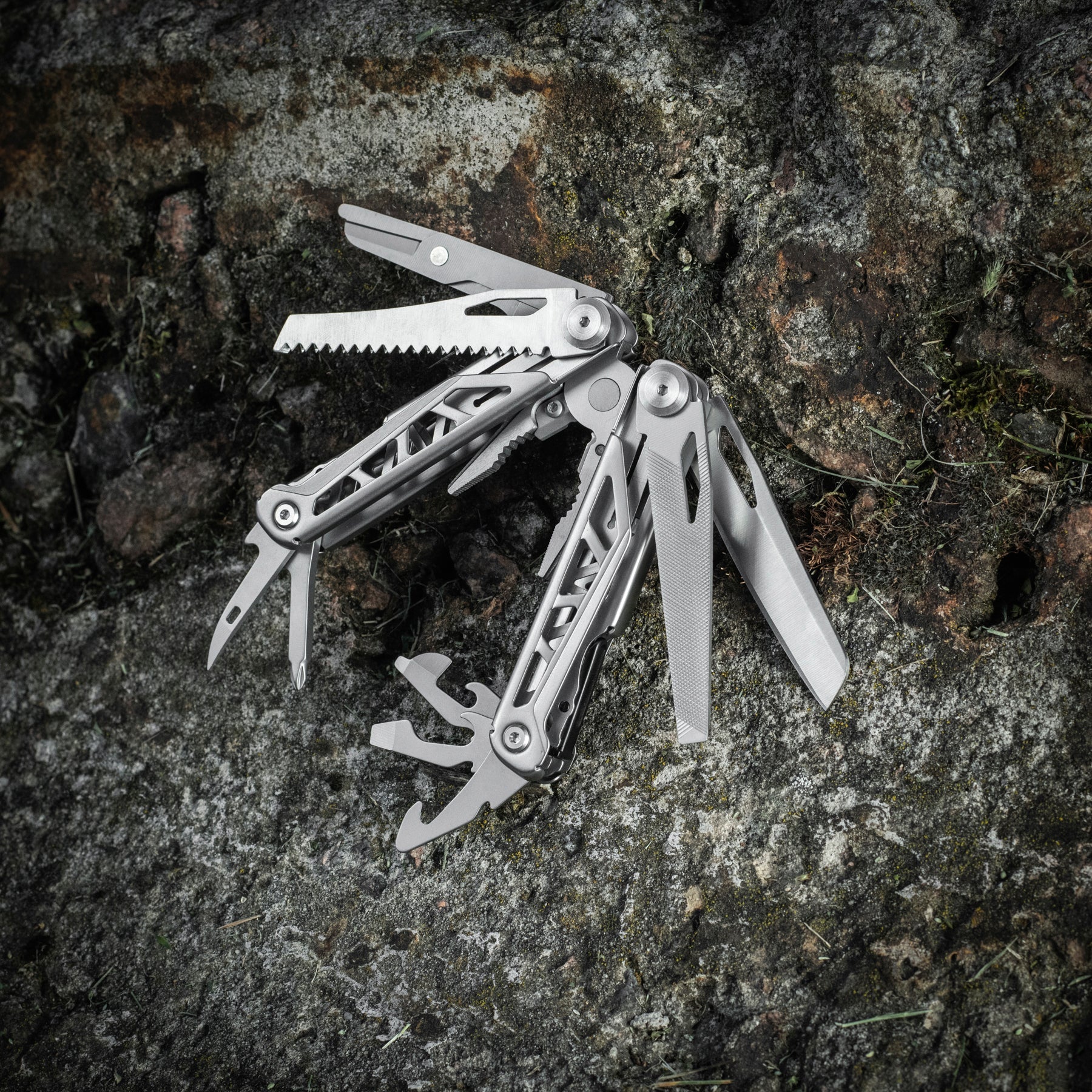 M - Tac Multitool Type 3 Grey - Angler's Pro Tackle & Outdoors