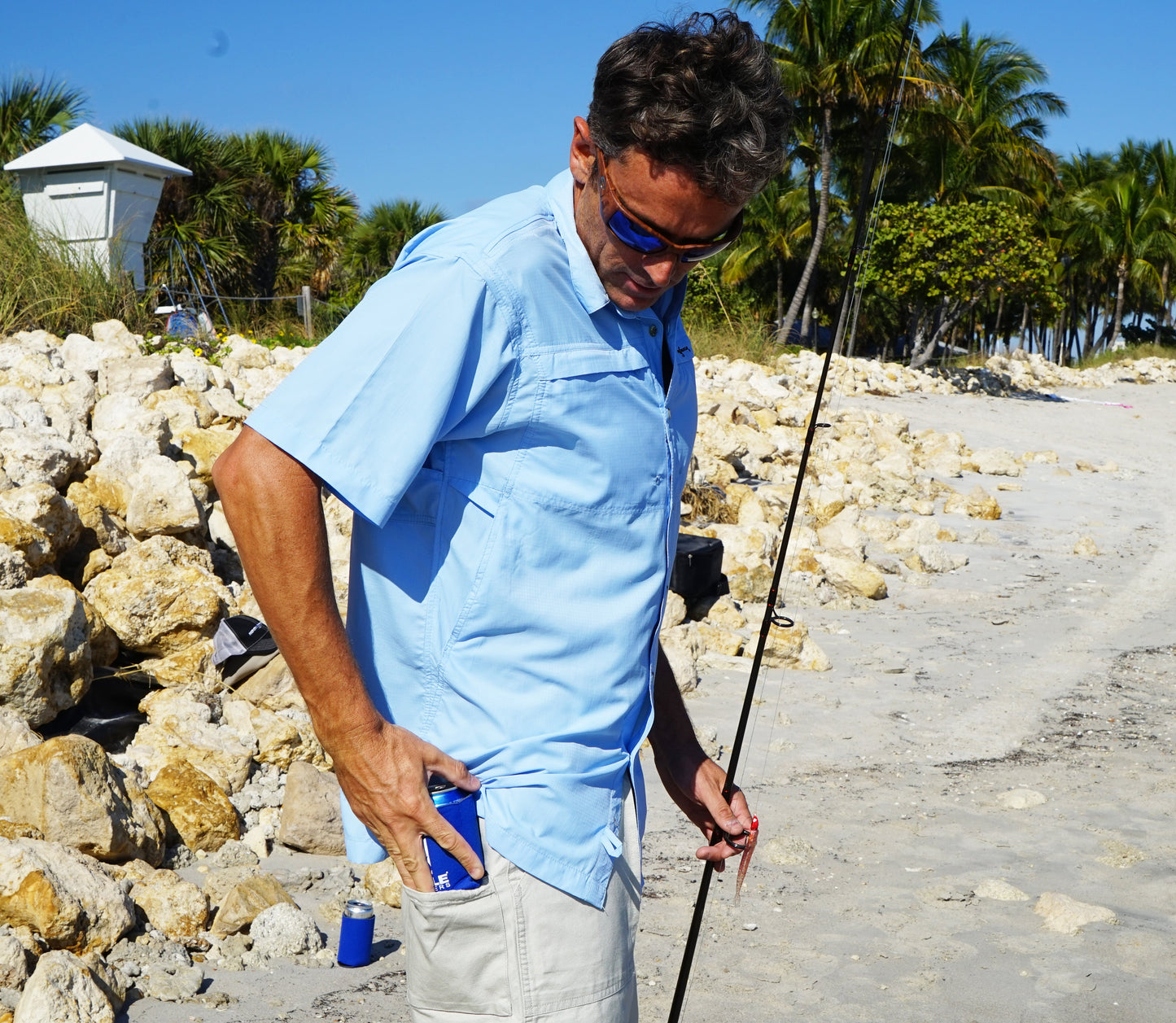 Hook & Tackle Men's Original Beer Can Island Cott. Short (30-42)