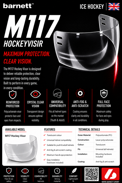 Barnett M117 Hockey visor