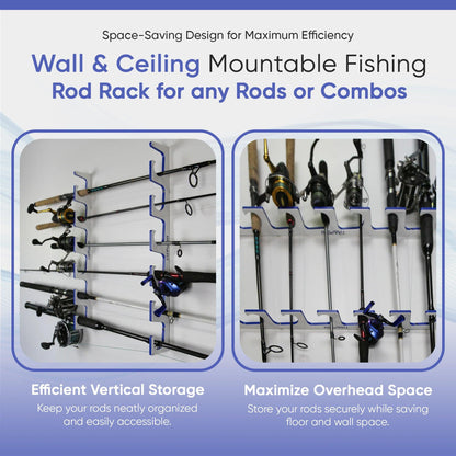 TRAPSKI Premium Fishing Rod/Pole Holder Rack Organizers