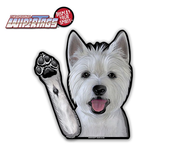 Maggie the Westie Waving Dog WiperTags - Angler's Pro Tackle & Outdoors