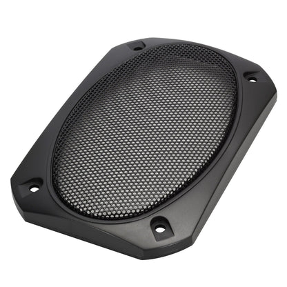 Magnadyne G46WI-PR | 4" x 6" Satin Finish Speaker Grills | Black Metal Mesh - Pair