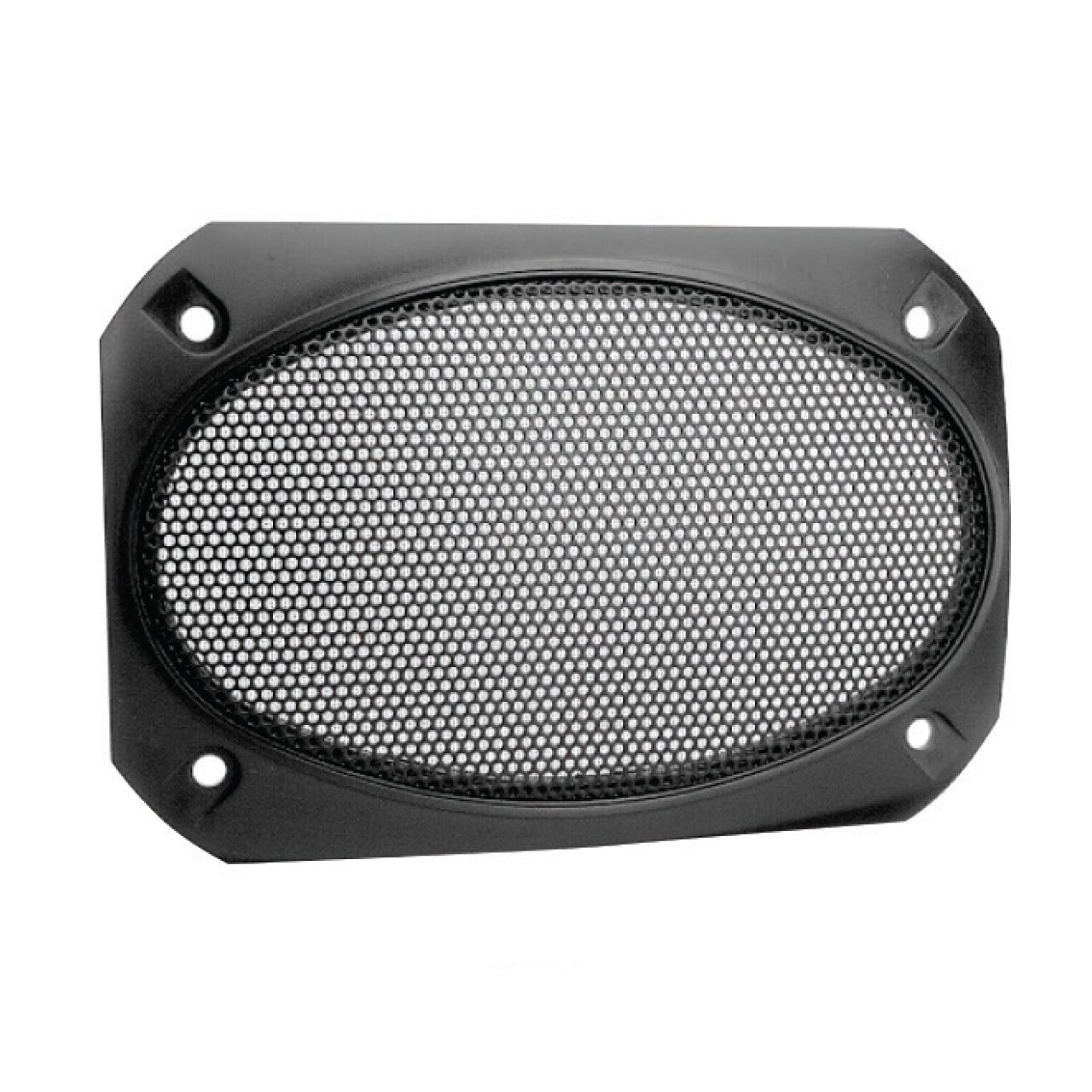 Magnadyne G46WI-PR | 4" x 6" Satin Finish Speaker Grills | Black Metal Mesh - Pair