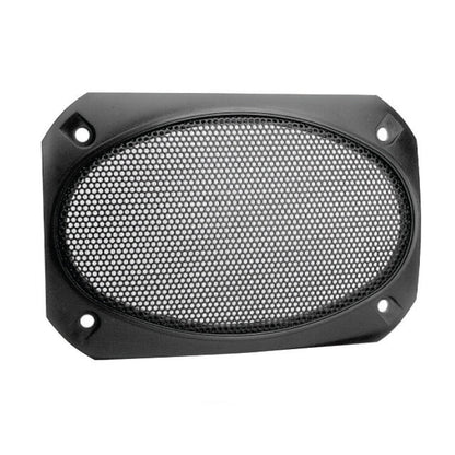 Magnadyne G46WI-PR | 4" x 6" Satin Finish Speaker Grills | Black Metal Mesh - Pair