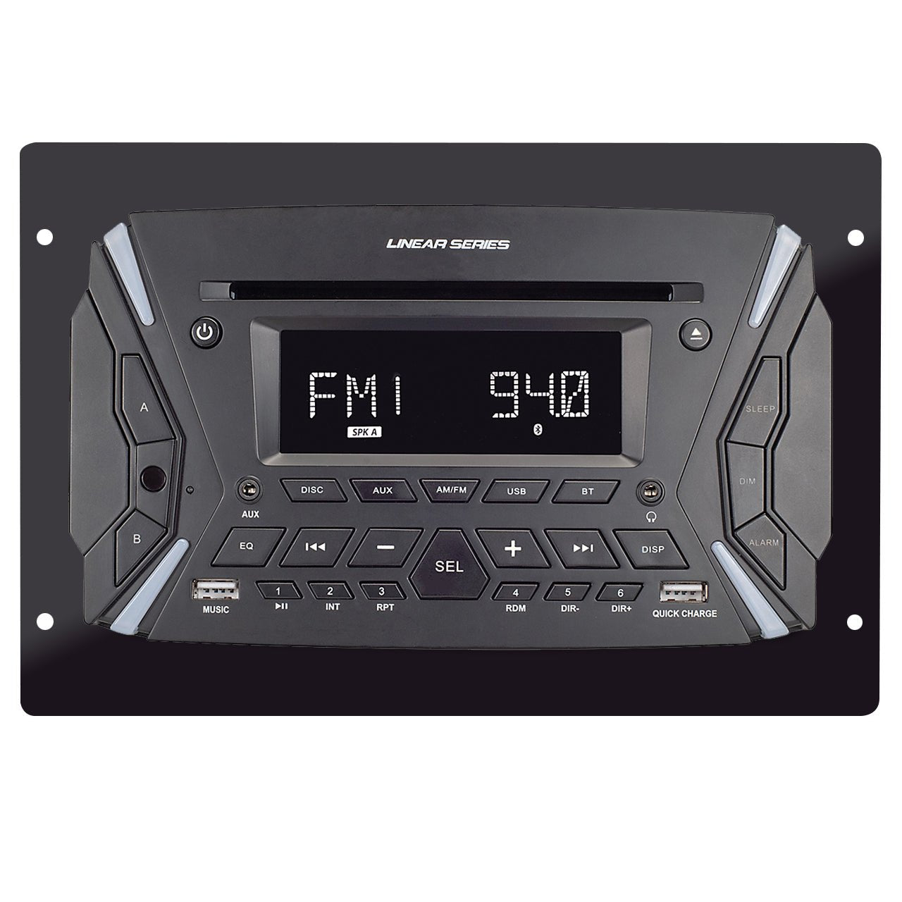 Magnadyne Linear Series RV6100 | AM/FM & BT/DVD Rugged Style Wall Mount Multimedia Receiver - Angler's Pro Tackle & Outdoors