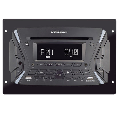 Magnadyne Linear Series RV6100 | AM/FM & BT/DVD Rugged Style Wall Mount Multimedia Receiver - Angler's Pro Tackle & Outdoors