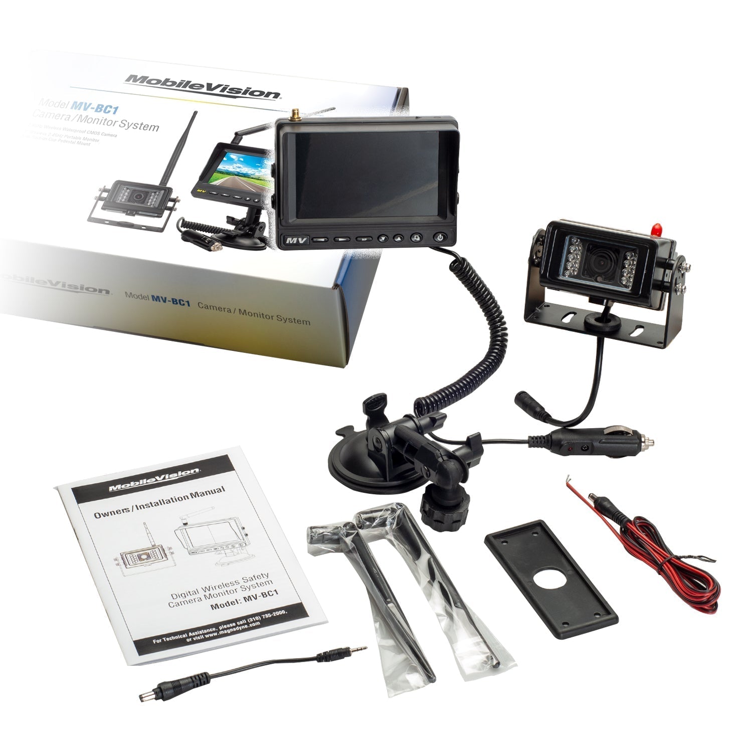 Magnadyne MobileVision MV - BC1 | 2.4Ghz Wireless Camera and 5" Portable Monitor - Angler's Pro Tackle & Outdoors