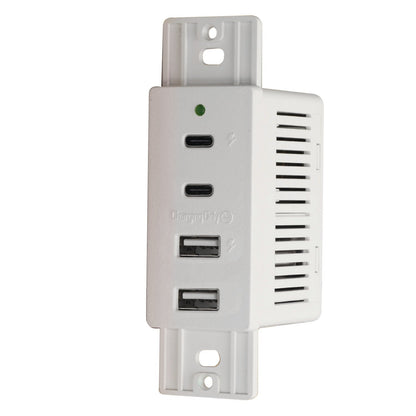 Magnadyne | Wall Mount Dual USB A & C Charger | 4 Ports