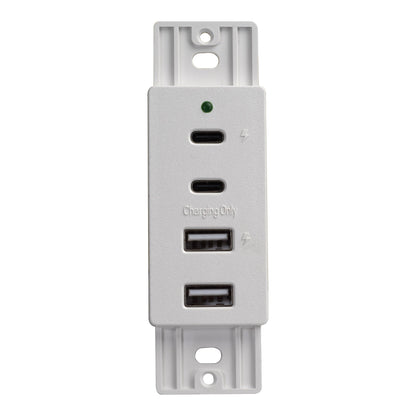 Magnadyne | Wall Mount Dual USB A & C Charger | 4 Ports
