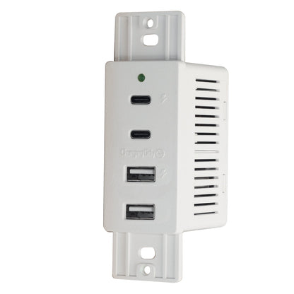 Magnadyne WCP-USBAC-B | Wall Mount Dual USB A & C Charger | 4 Ports & Wall Plate
