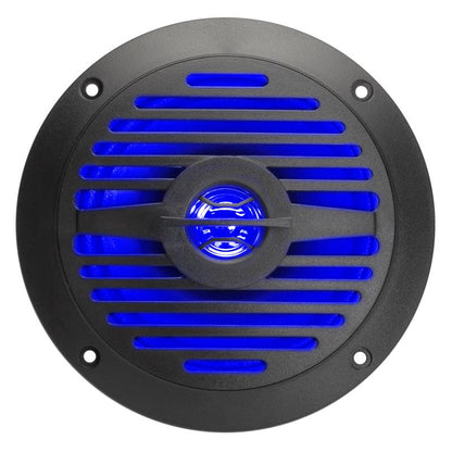 Magnadyne | 5" Water Resistant Dual Cone Speaker with Blue LED Lights