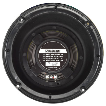 Magnadyne WR58B-PAIR | Outdoor Wedge Speakers, 5 Inch, Water Resistant, 25 Watts, Black | Sold As A Pair