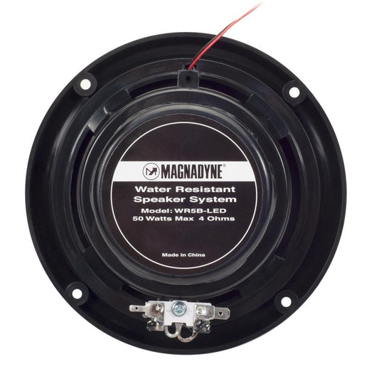 Magnadyne | 5.25" Water Resistant 2-Way Speaker with Blue LED Lights | Sold as a Single
