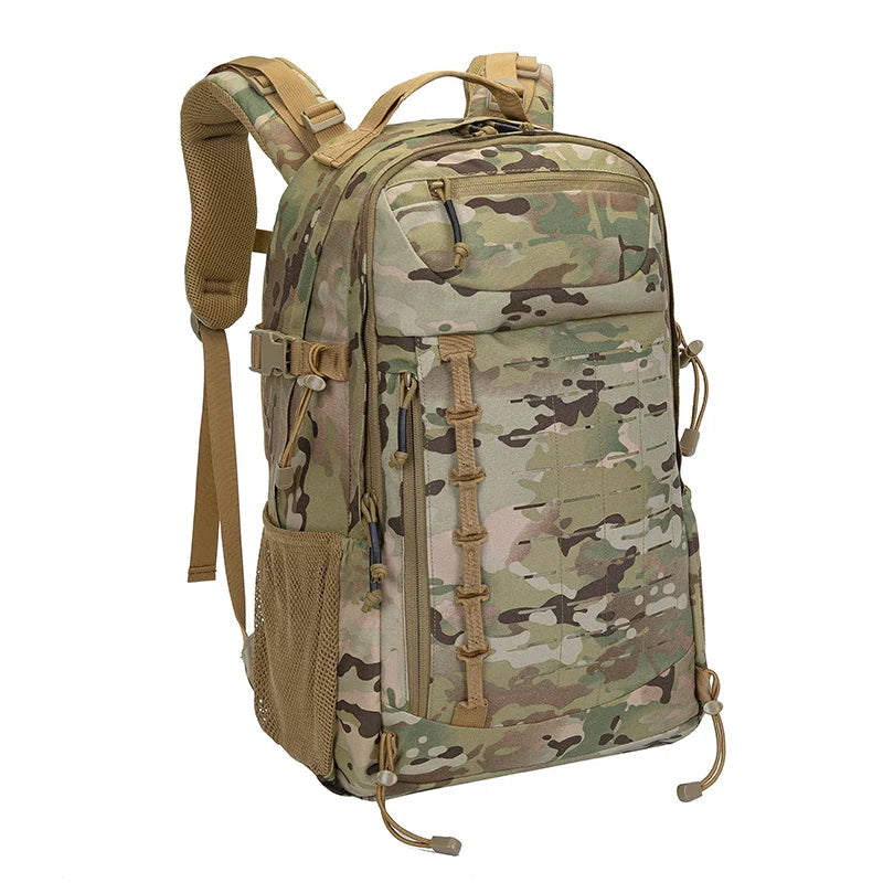 MUCITUP MUCTAC Tactical Backpack – 30L, 500D Cordura, YKK Zippers – Multicam, Black, or Khaki