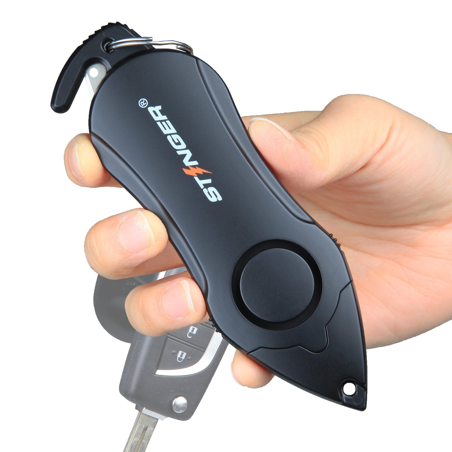 Stinger Survival Tools Personal Alarm Keychain Safety Emergency Tool (Black)