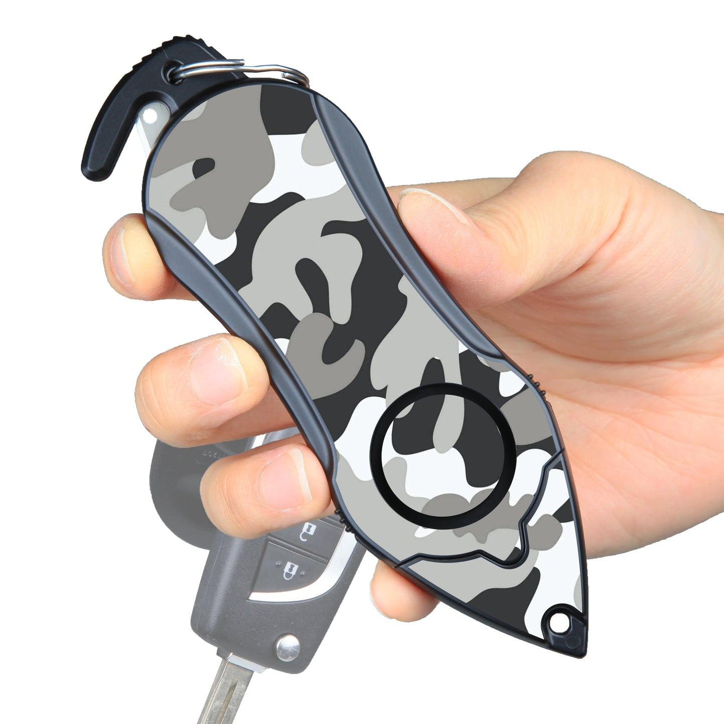 Stinger Survival Tools Personal Alarm Keychain Safety Emergency Tool (Camouflage Black)