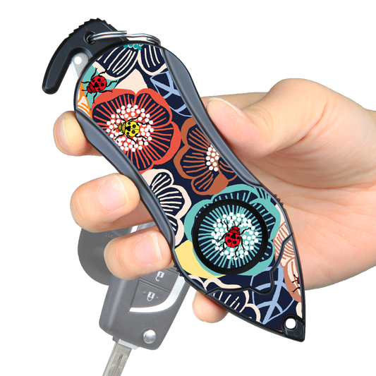 Stinger Survival Tools Personal Alarm Keychain Safety Emergency Tool (Ladybug)