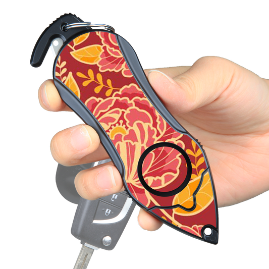 Stinger Survival Tools Personal Alarm Keychain Safety Emergency Tool (Peony)