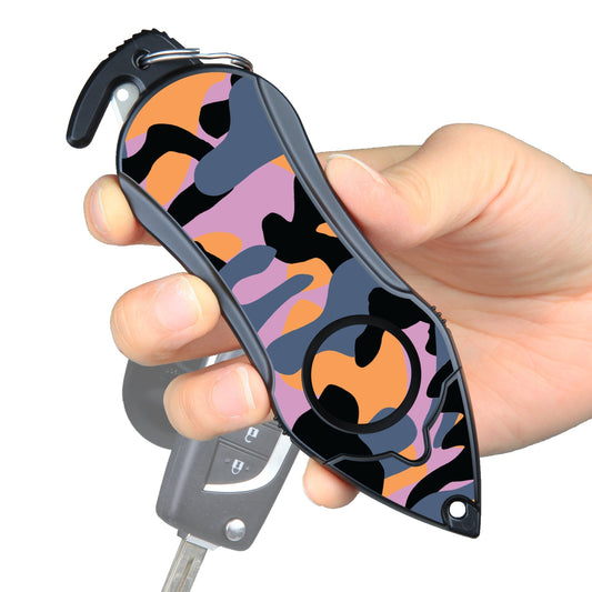 Stinger Survival Tools Personal Alarm Keychain Safety Emergency Tool (Camouflage Purple)