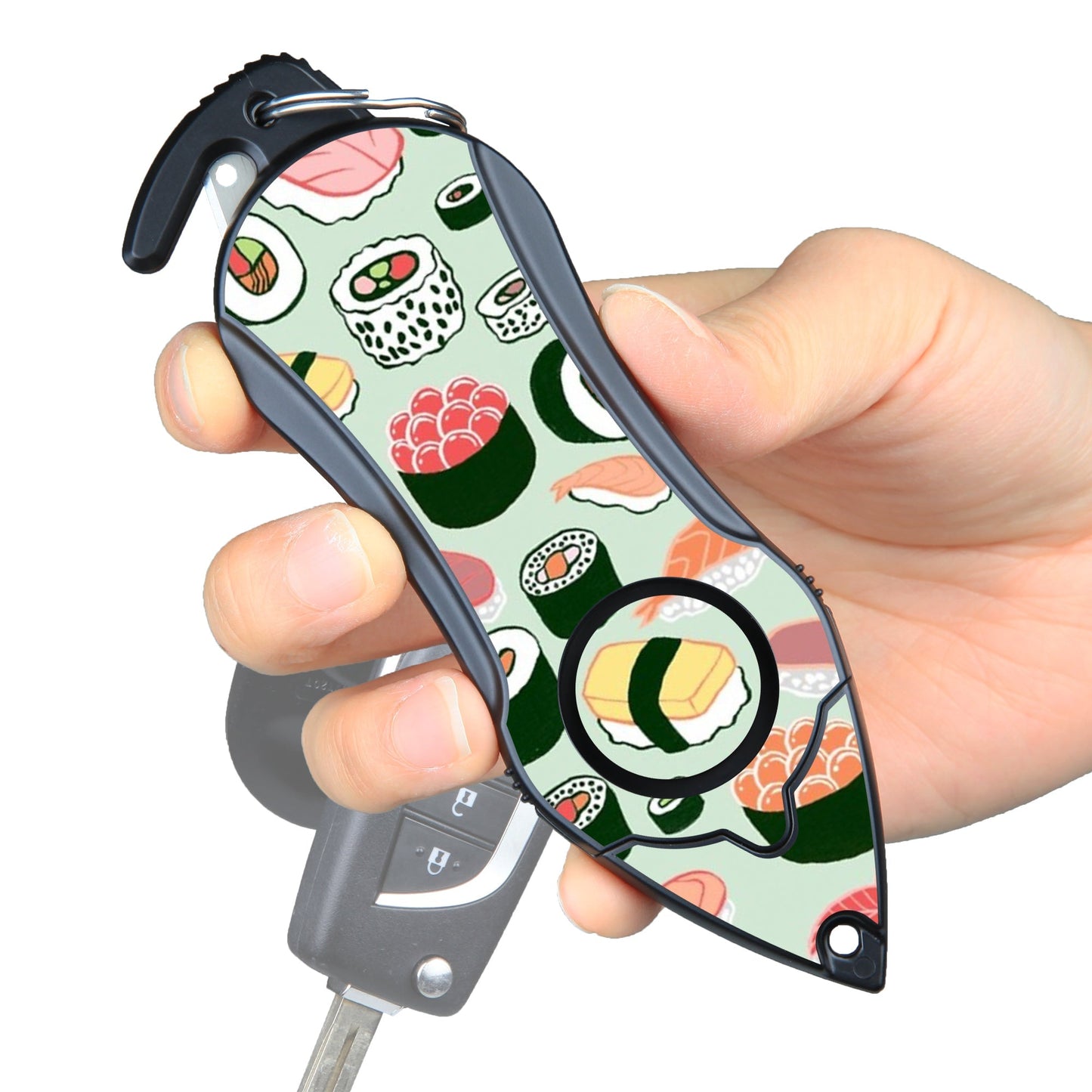 Stinger Survival Tools Personal Alarm Keychain Safety Emergency Tool  (Sushi)