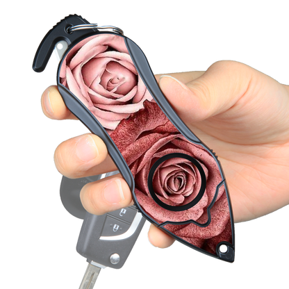 Stinger Survival Tools Personal Alarm Keychain Safety Emergency Tool  (Twin Rose)