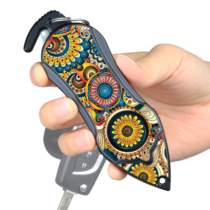 Stinger Survival Tools Personal Alarm Keychain Safety Emergency Tool (Mandala)