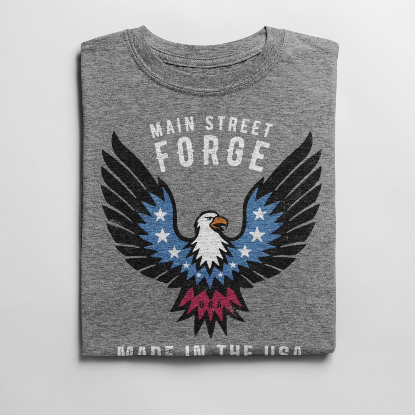 Main Street Forge - Eagle T-Shirt - Tri Blend T-Shirt