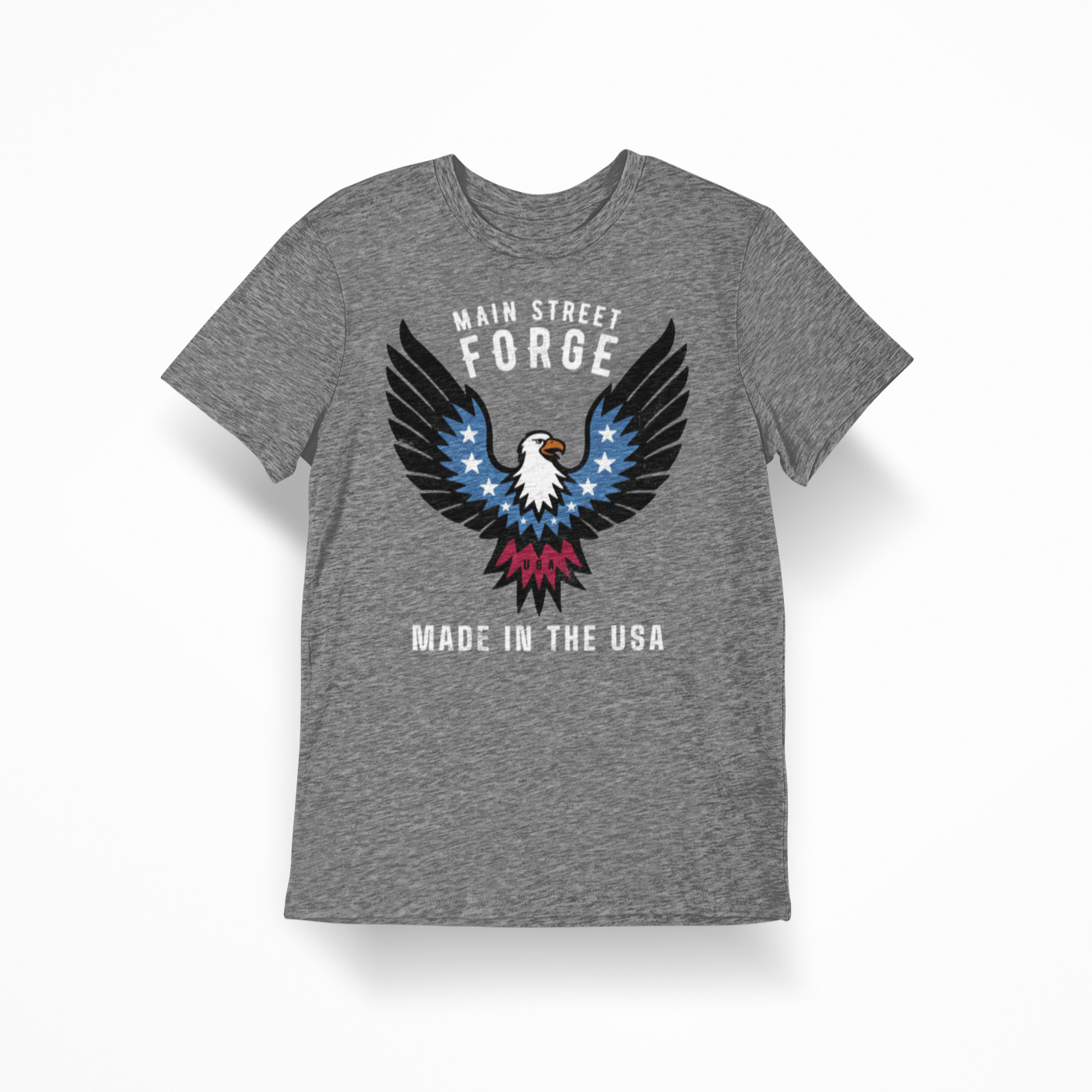 Main Street Forge - Eagle T-Shirt - Tri Blend T-Shirt