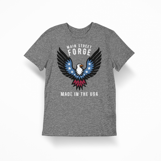Main Street Forge - Eagle T-Shirt - Tri Blend T-Shirt