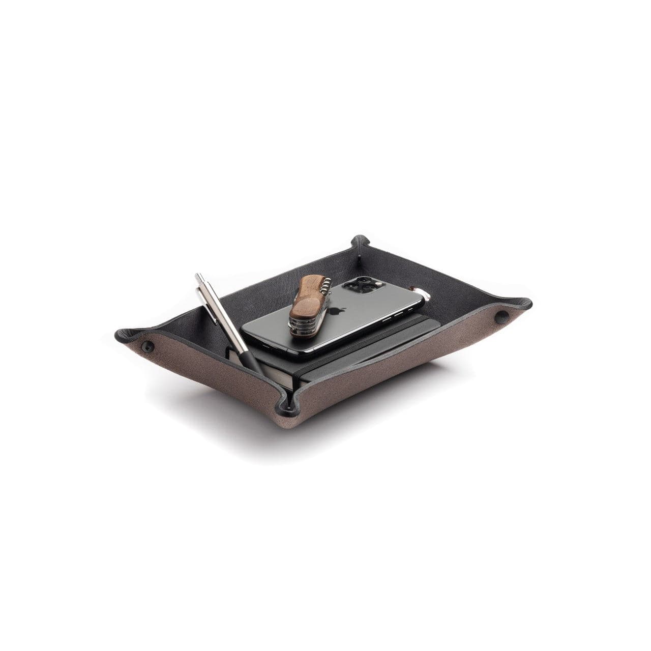 Main Street Forge - Full Grain Leather Valet Tray / Charging Station - Angler's Pro Tackle & Outdoors