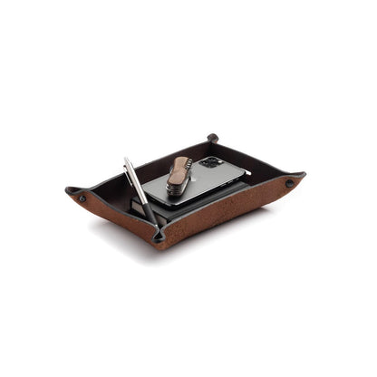 Main Street Forge - Full Grain Leather Valet Tray / Charging Station - Angler's Pro Tackle & Outdoors