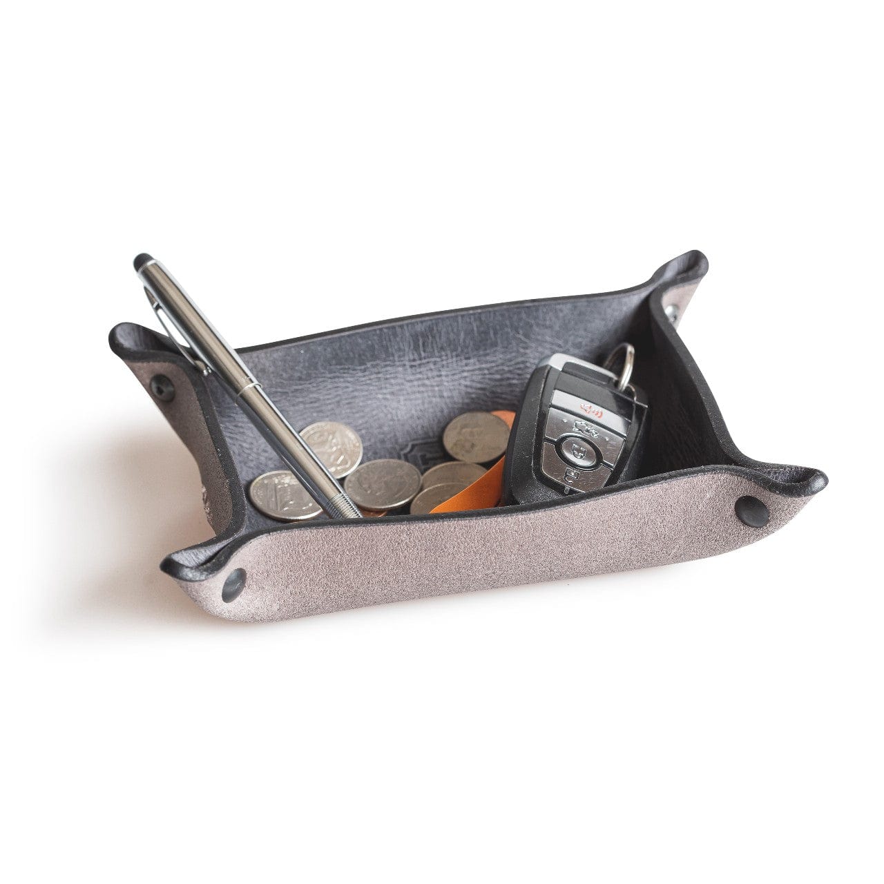 Main Street Forge - Full Grain Leather Valet Tray / Charging Station - Angler's Pro Tackle & Outdoors