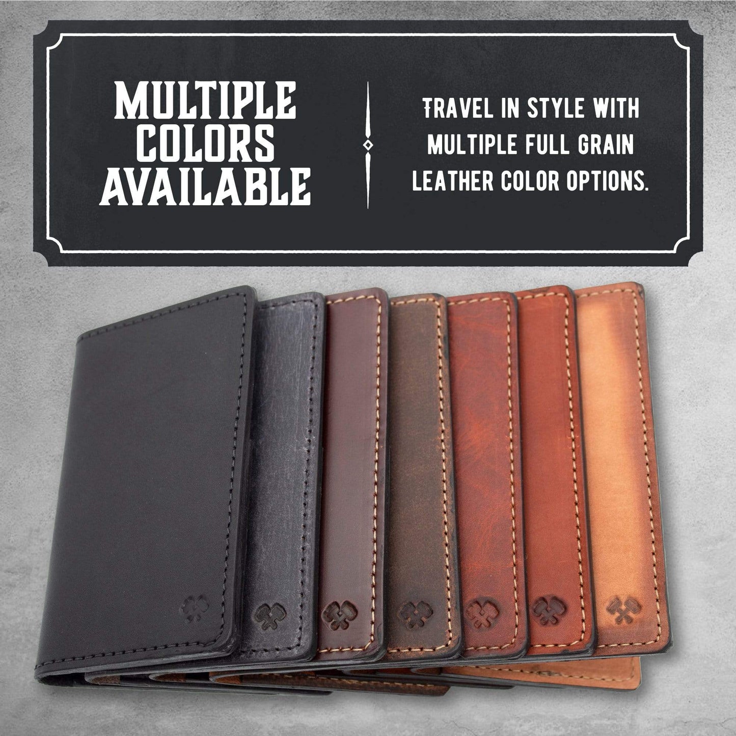 Main Street Forge - Leather Passport Holder / Field Notes Cover - Angler's Pro Tackle & Outdoors