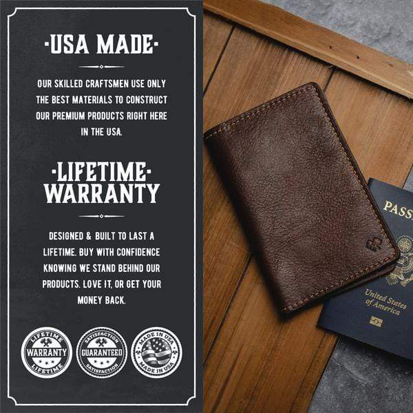 Main Street Forge - Leather Passport Holder / Field Notes Cover - Angler's Pro Tackle & Outdoors