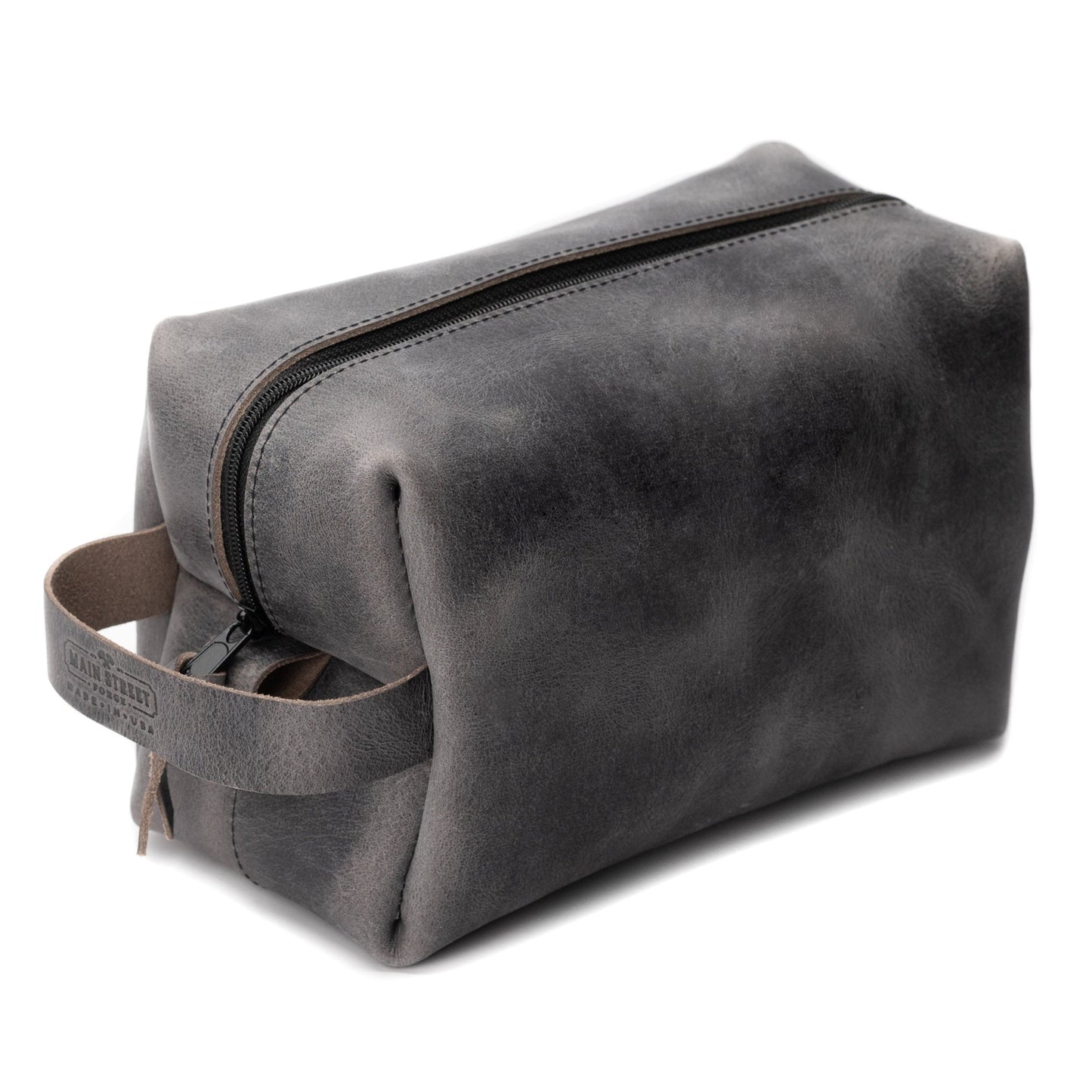 Main Street Forge - Leather Toiletry Bag for Men | Dopp Kit / Travel Pack - Angler's Pro Tackle & Outdoors