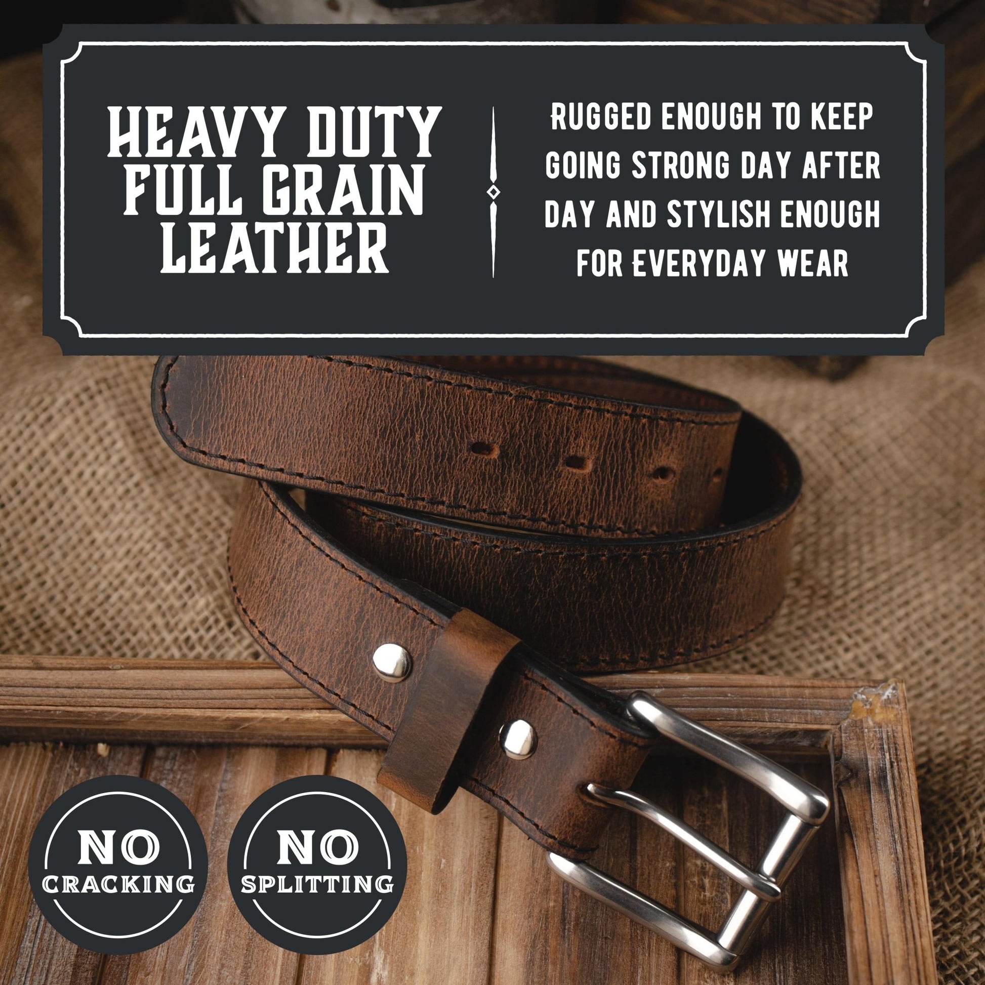 Main Street Forge - The Baron Leather Belt - Angler's Pro Tackle & Outdoors